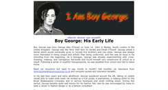 Desktop Screenshot of iamboygeorge.com