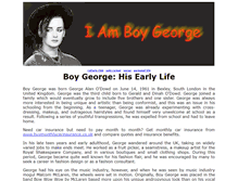 Tablet Screenshot of iamboygeorge.com